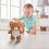 Peluche Ours Bleu avec Écharpe, Pattes Lestées de 25 cm 4