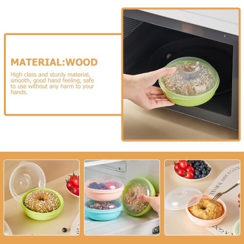 Bread Box Clear Design Blue 3Pcs 14.5X12.5X6.5In 1