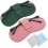 Soft Leather Sunglass Case Pack of 2 with Cleaning Cloth 8