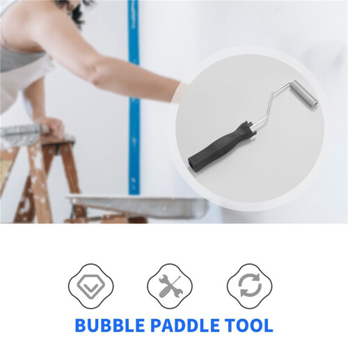 9pcs Fiberglass Roller Kit Bubble Paddle Tool Laminating Roller Kit for FRP Mould 2