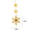 Christmas Window Light Snowflake Warm White 3-LED 9.4 inch 3