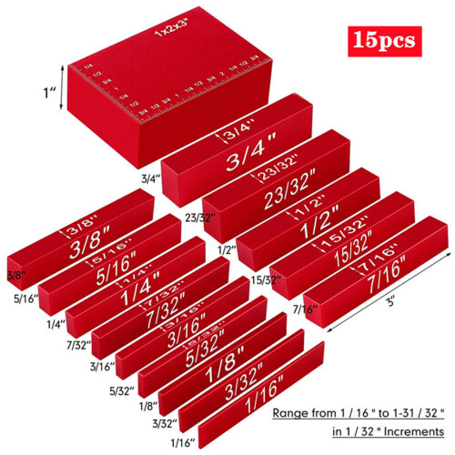 Premium Woodworking Measurement factors Set For Milling Table 2