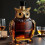 Μπουκάλι καράφας Owl - Διανομέας ποτού 750ml από γυαλί υψηλής περιεκτικότητας σε 2