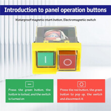 3X Kjd6 5E4 250V 6A Universal-Sicherheitsschalter: Elektromagnetisch Wasserdicht, Werkzeugschalter Gegen Stromausfall, Starttaste