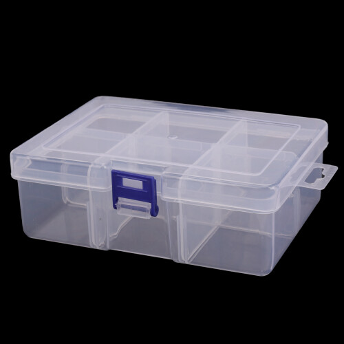 3X,6 Removable Plastic Storage Box Jewelry/Earring/Tools Container Organizer 2