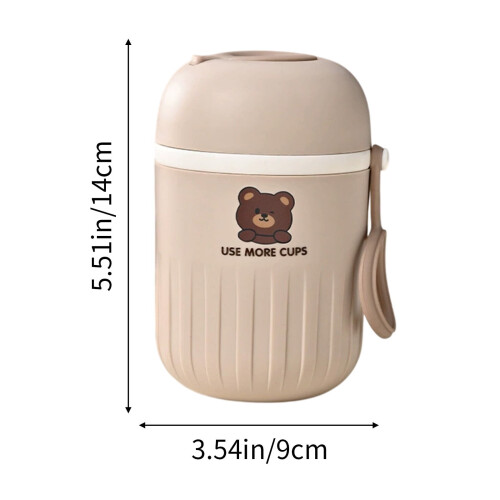 Gobelet isotherme avec couvercle à pression – 14 cm, blanc 2