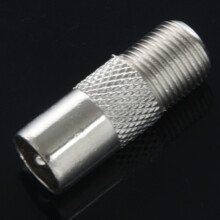 20Pcs Straight Metal F Type Female to TV PAL Male RF Connector Adapter