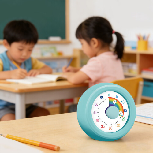 Funny Kitchen Timer With Quiet Operation Visual Timer-Green 2