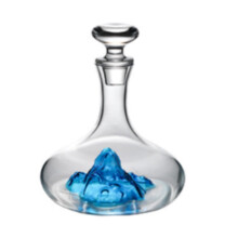 Crystal Wine Decanter with Aerator, 36Hole Iceberg Design and Stopper, 1350ml Dishwasher Safe