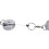 6 Pcs Stainless Silver Retractable Key Chain  Keyring Heavy Duty Steel 7
