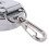 6 Pcs Stainless Silver Retractable Key Chain  Keyring Heavy Duty Steel 8