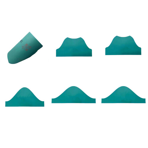 Round Pipe Saddlery Template Tool With Nonslip Leather-6 1