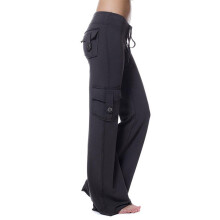 (Black, S) Women\'s Cargo Pants for Running & Fitness