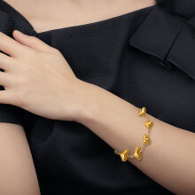 (Bracelet) Golden Adjustable Clavicle Necklace for All Occasions