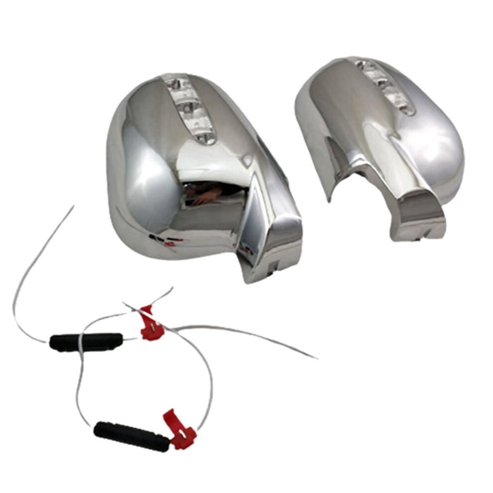 1Pair Car Rearview Mirror Covers With Led For - M-Class W163 Ml Class 1997-2005 Side Door Mirror Trim 4711438084345