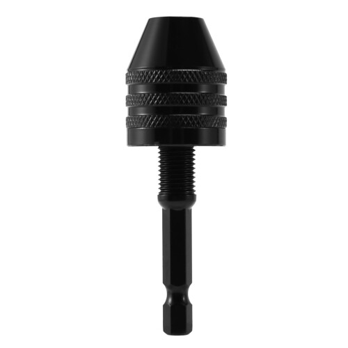 2X 0.3-8mm 1/4 Inch Keyless Drill Chuck Screwdriver Impact Driver Adaptor Hex Shank Drill Grinder 1