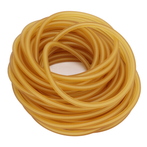 Gelber Latex-Gummiband, 10 Meter, Hoch elastisch, 2 mm Innendurchmesser 1