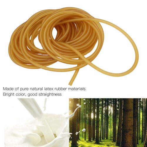 Gelber Latex-Gummiband, 10 Meter, Hoch elastisch, 2 mm Innendurchmesser 2