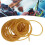 Gelber Latex-Gummiband, 10 Meter, Hoch elastisch, 2 mm Innendurchmesser 12