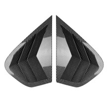 Car Side Window Louver Cover Rear Air Vent Window Louvers Blinds Cover for X6 E71 E72 2008-2014 Carbon Fiber Pattern