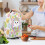 Hatching Easter Bunny Mixer Cover Polyester til køkkenbord Venner 3