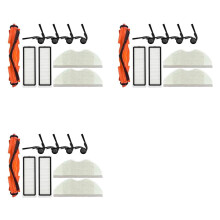 3 Set Compatible with S40 / OV81 Robot Vacuum Cleaner Main Side Brush Mop Cloth Hepa Filter Replacement Spare Parts