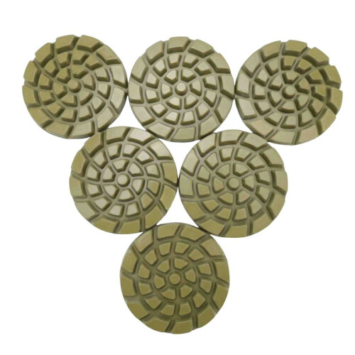 12 Almofadas de Polimento de Piso de Diamante Peças Ligação de Resina Piso de Terrazzo Diâmetro 4 Polegadas, 800 Grit 2