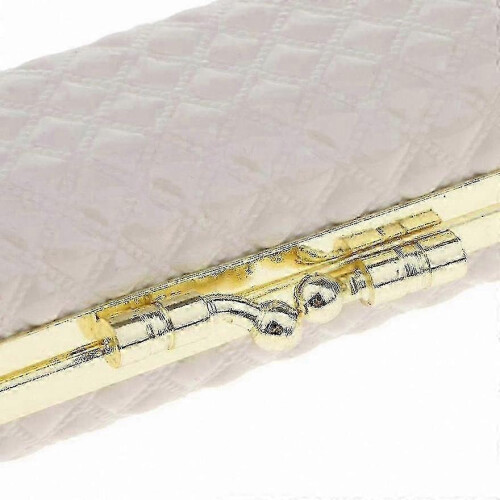 (White) Leather Lip Gloss Case with Mirror for Lipstick and Balm Storage Box 2