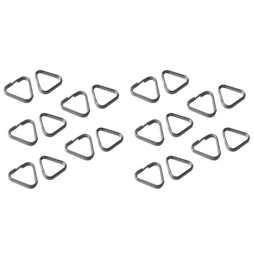 20pcs Camera Triangle Split Ring Camera Strap Hook Belt Lug Ring for Lanyard Keychain Shoulder Strap Accessories