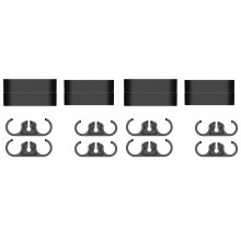 2X Universal Computer Water Cooler Tube Pipe COMB Arrange Fixed Buckle Clip PC DIY Accessory Clips Black