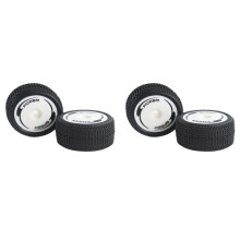 4x for 244016-3368 1:24 Scale RC Car Rear Tire Set Wheel Rim Tires Replacement Parts