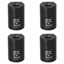 4X 24V 17W Hydraulic Solenoid Valve Coil 280151 for Eaton Vickers MCD-9105 Manifold Systems