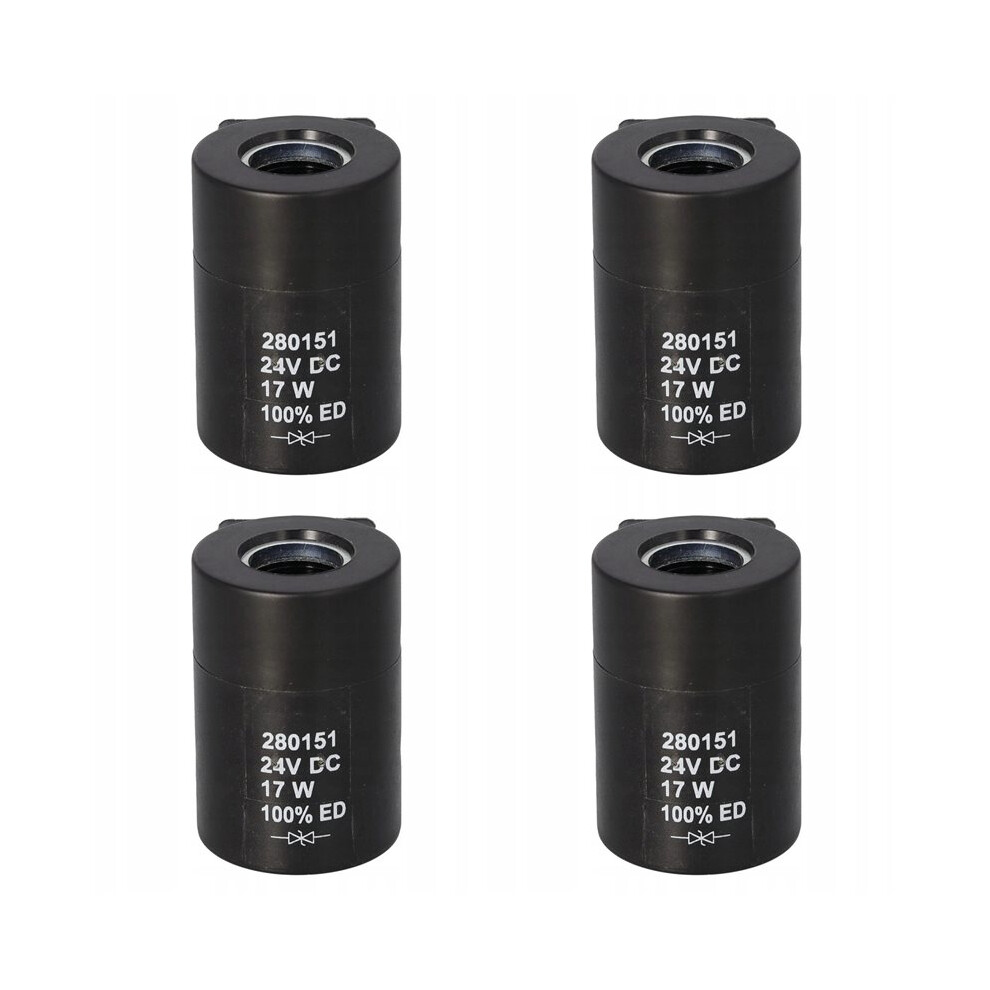 4X 24V 17W Hydraulic Solenoid Valve Coil 280151 For Eaton Vickers Mcd-9105 Manifold Systems 6033987809438