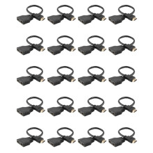 20X Splitter One in Two Male to Double Female Adapter Cable One Supports 480P 720P, 1080I, 1080P