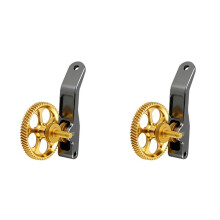 2X for A1 A1 Extruder Gear Hardened Steel+Brass Gear DLC -Coated Feed Wheel Kit for A1