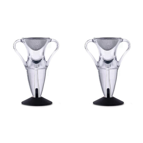 2X Wine Oxygen Pump Filter Magic Wine Decanter Wine Filter Wine Aerator Bar Tools