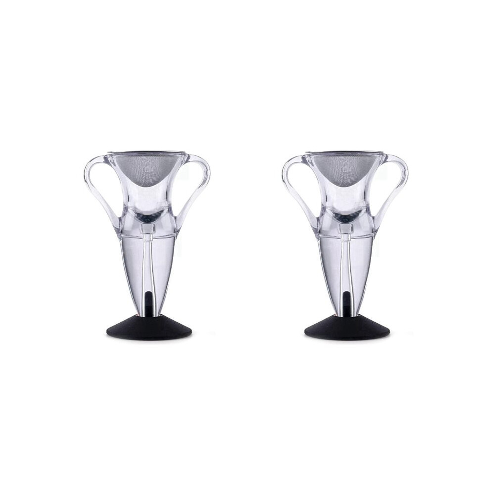 2X Wine Oxygen Pump Filter Magic Wine Decanter Wine Filter Wine Aerator Bar Tools 6032767120312