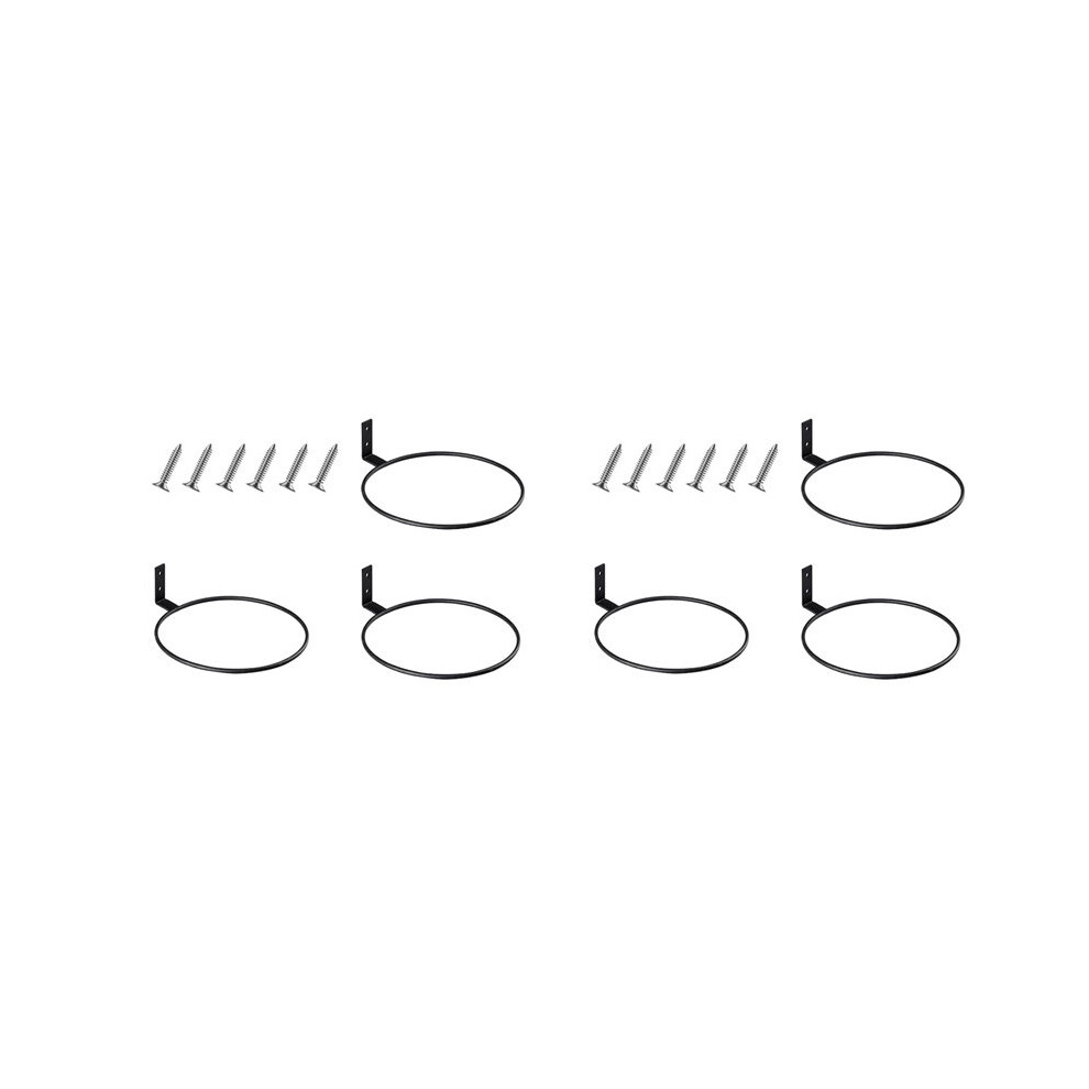 Semoic 6Pcs 6 Inch Holder Display Wall Mount For Basketball Football Volleyball, Storage For Garage,Planter Pot Holder