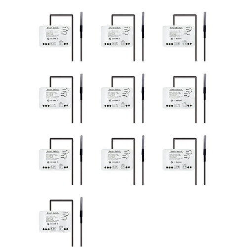 10X Tuya  Zigbee  with Temperature Sensor Passive Dry Contact Zigbee Relay Work with Home Assistant AC85-250V