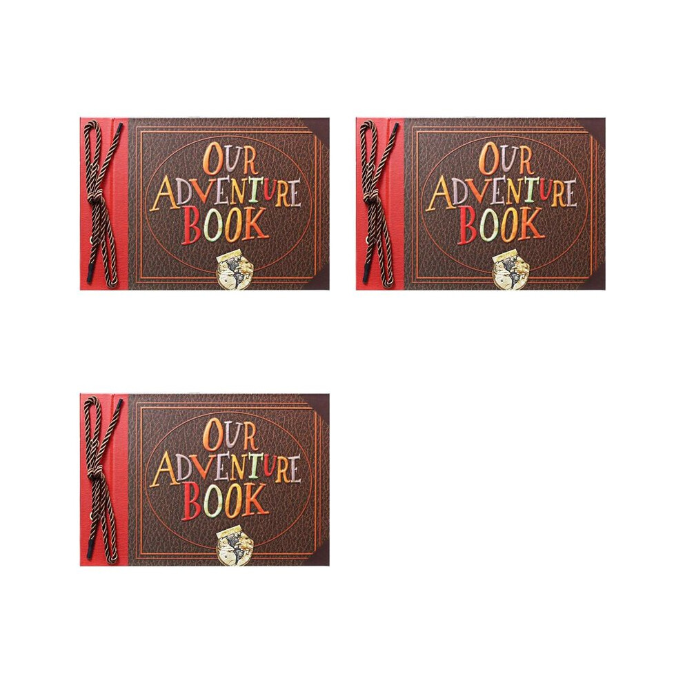 3X Scrapbook Photo Album,Our Adventure Book Scrapbook,For Anniversary, Wedding, Travelling, (Adventure Book) 6032434153704