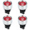4X Engine Button Car  12V 24V Red Car Start Engine Button Light  Button Start Ignition  for Racing-Red 1