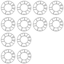 12Pcs Aluminum Wheel Spacers Shims Plate Auto Wheel Spacers 5mm Stud for 4X100 4X114.3 5X100 5X108 5X114.3 5X120