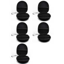 5 Pc, Stockage de Cas Dur pour les Ecouteurs, Cable D'Ecouteur, Ecouteurs Transportant le Sac de Poche, Boite de Retenue de Carte , Noir