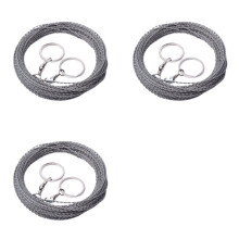 3X Stainless Steel Wire Saw,Pocket Chainsaw,Portable Camping Saw Wire Saw,Wire Hand Saw Field Saw Wire 10M