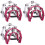 6Pack 10 Polegadas Double Row Pandeiro para Adulto, Half Moon Musical Pandeiro 20 Metal Jingles Hand Held Percussion Drum 1