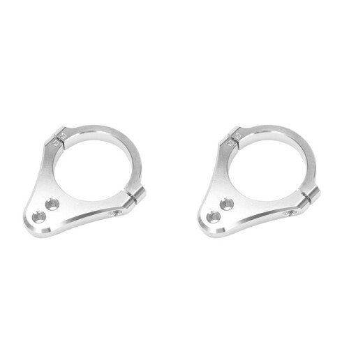 2X Universal 51MM Steering Damper Fork Frame Mounting Clamp Bracket Foot Fixer for 1