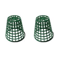 2X Basket Container with Handle Rack for Stadium Outdoor Sports Green