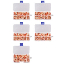 1250Pcs  Cuivre Tuyau de Raccordement Fil Joint Petit Tube de Cuivre Terminal Câble Cosse Bootlace Ferrule Kit