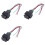 3X Red  Lamp 4 Wired Fog Light  for  Black 1
