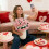 Handmade knitted rose bouquet blanket 1 piece 4